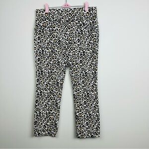 Joe Benbasset Leopard Print Cropped Pants Size XL